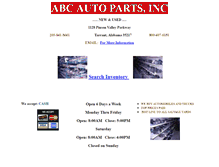 Tablet Screenshot of abcautopartshouse.com